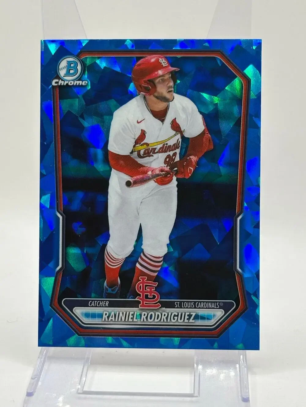 2026 Bowman Sapphire Rainiel Rodriguez Chrome Prospect St Louis Cardinals